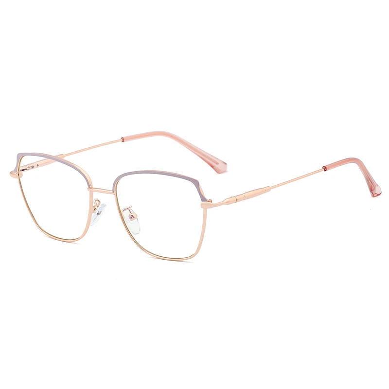 

SHINELOT 95683 2021 Metal Frame Prescription Glasses Custom Reading Glasses Spectacles Frame Eyeglasses Women Online Shopping