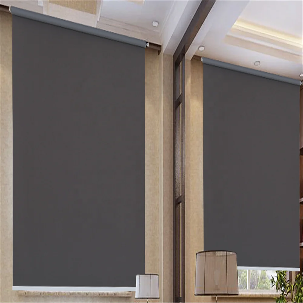 100% polyester fireproof blackout roller blinds curtain