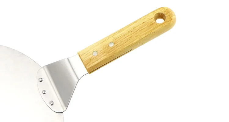 Rubber wood and #430 Handle 2 Pieces Pizza Shovel