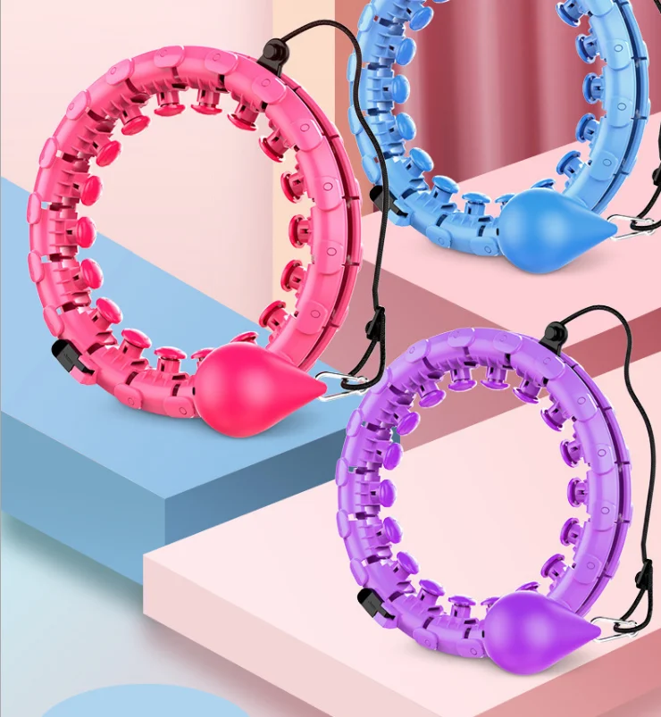 

Smart Hoola Hoop with Auto-Spinning Hoops,360 Degrees Massage No Fall with Soft Gravity Ball for Adults Thin Waist Trainer