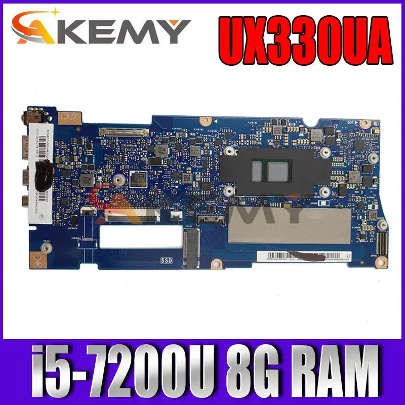 

Akemy UX330UAR Laptop motherboard For ASUS UX330UAR UX330UA UX330U U3000U Mainboard i5-7200U 8G RAM