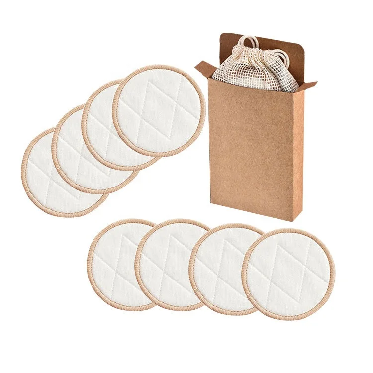 

Reusable bamboo makeup remover pads Bamboo Velvet Bag Cotton Oem Customized Makeup Box Layers Paper Pcs Color, Printed & solid color