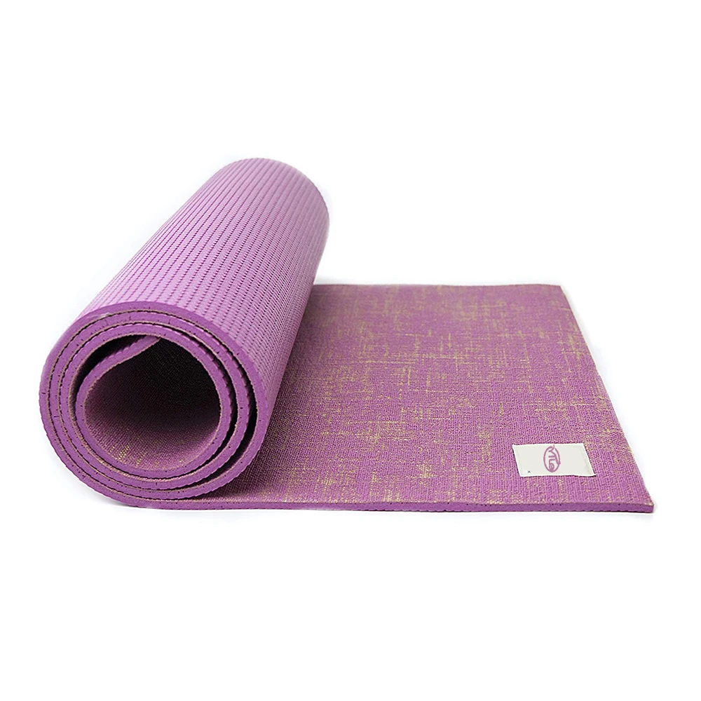 

Jute high premium customise pvc 4mm yoga mat with carry strap manufacturer, Customized