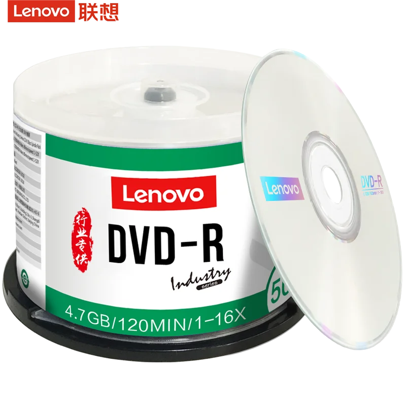 

Original Licensed 4.7GB 16X 50pcs barrels Packing blank disc DVD-R for Lenovo