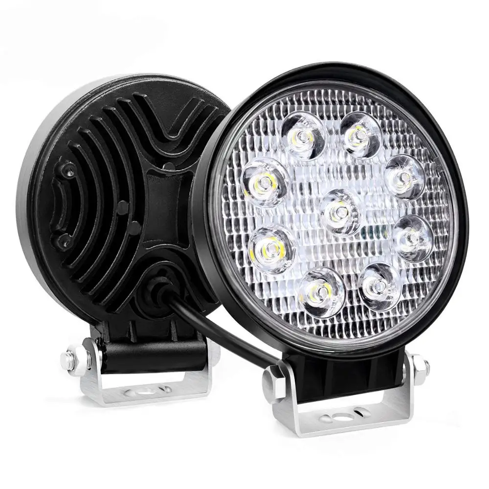 Waterproof Round 27W Led Driving Work Light for Tracker