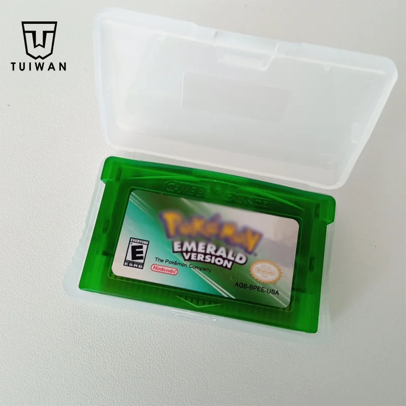

Hot Emerald Leaf Green Rire Red Ruby Sapphire Game Cartridge Pok mon Video Games Game Card For Gba Gameboy