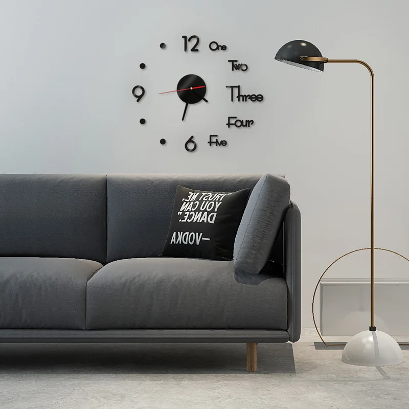 

European simplicity vintage fashion watch diy wall sticker clocks, Picture