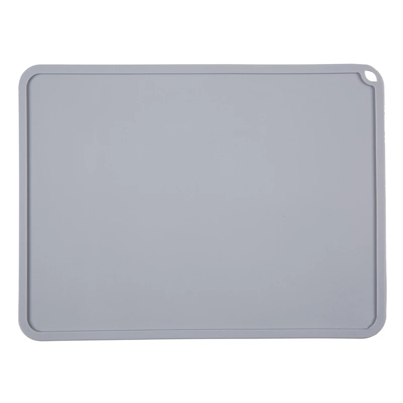 

PPyou wholesale silicone pet placemats rectangular hangable food mat easy to clean mat, 4 colors