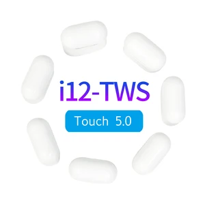i12 TWS Wireless Bluetooth 5.0 Sport Earbuds Touch Control