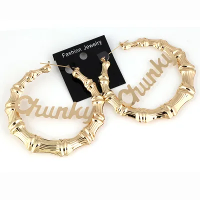 

Chinese earring round spiral earring large earring material wholesale, As pic