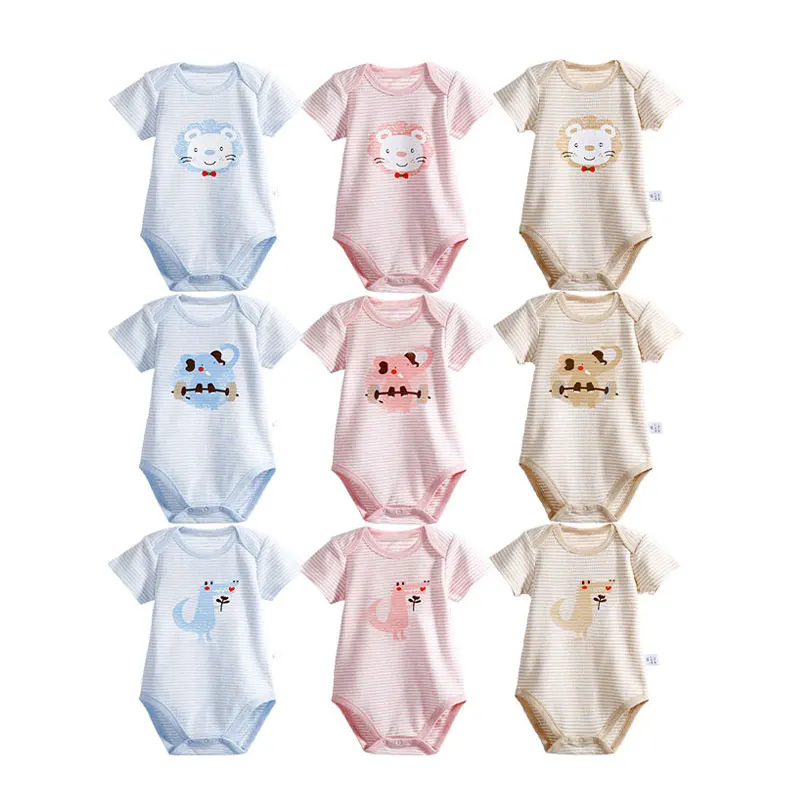 

OEM Wholesale Smocked Baby Bodysuit, Summer Soft Cotton Baby Climbing Suit/