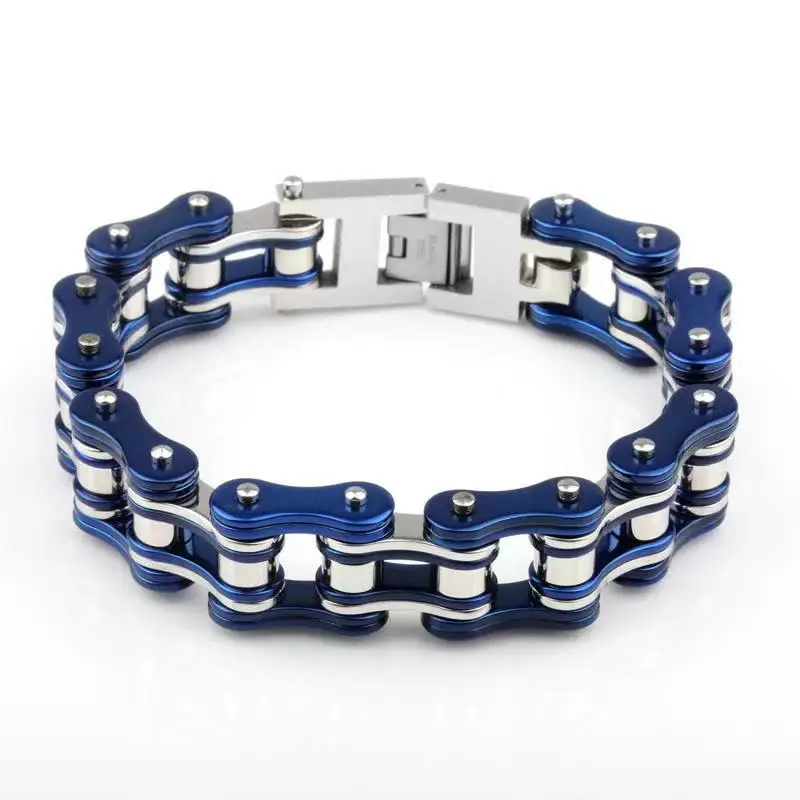 

New fashion men's fashion brand bracelet Jewelry men's stainless steel bracelet fashion creative bicycle locomotive Bracelet