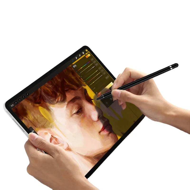 

2021 High Precision 1.5 mm Fine Tip Smart Pencil Universal 2 in 1 Active Stylus Pen For IPad IPhone Samsung Huawei, Black