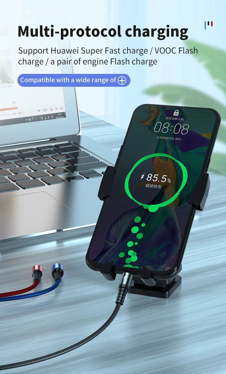 Phone accessories 5A super charge USB cable 3 in 1 fast Charger cable 2.0 type-C c-type data usb cable CE ROHS FCC - ANKUX.COM