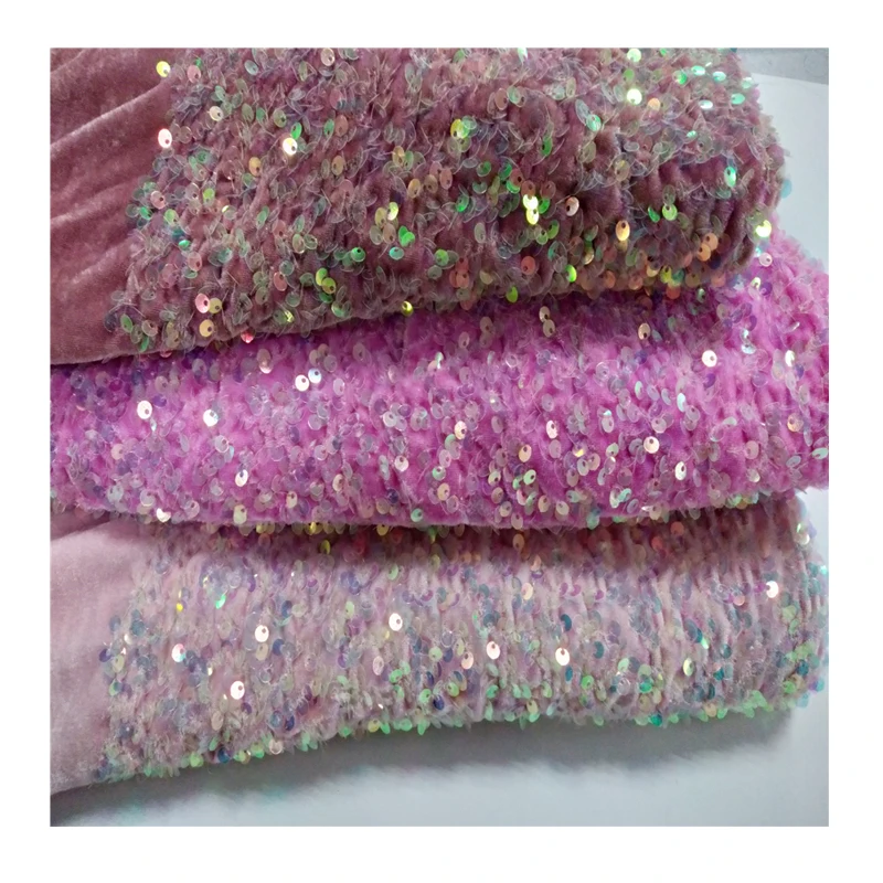 

wholesale all over velvet lace sequin fabric embroidery sequin lace fabric, Accept customized color