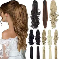 

ponytail for long hair puff ponytail hairstyle clip in ponytail hair extension synthetic