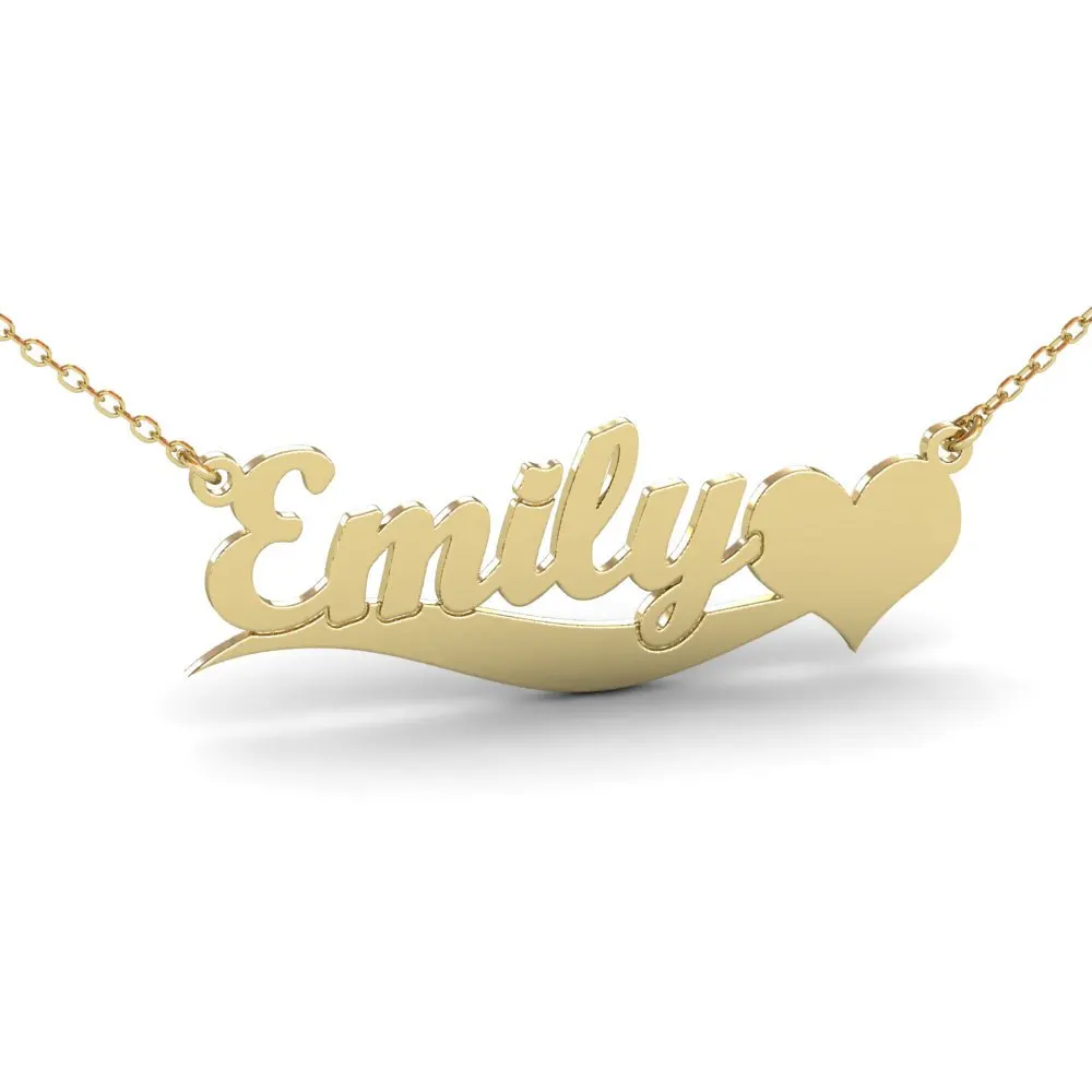 

Stainless Steel Gold Plated Personalized Custom Name Necklace, Colors