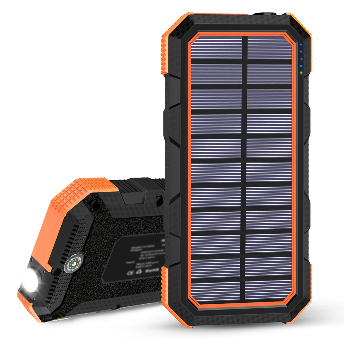 

High Quality Waterproof Solar Panel Powerbanks Fast Charging Phone Charger 20000mAh Portable Solar Power Bank