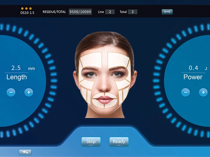 2 in 1 Face Lift Hifu Machine Vaginal Tightening Machine with 5 Hifu Cartridge