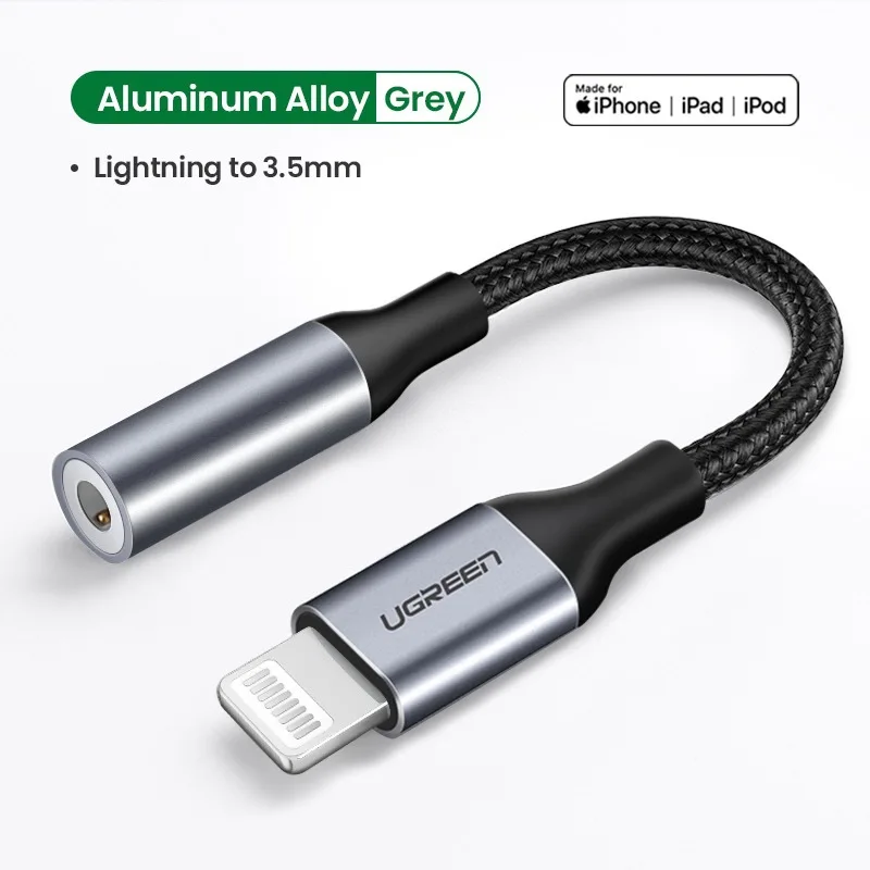 

Headphone adapter for iphone12 11pro 8 7 MFi Lightning to 3.5mm Lightning Adapters Accessories
