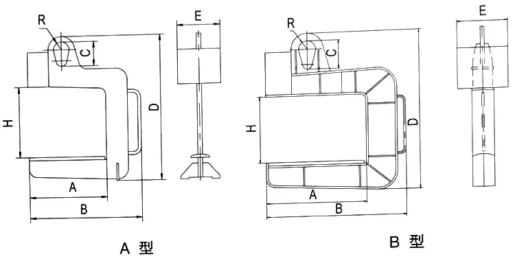 10 Ton Coil Lifter Support Hook Steel Coil Lifting C Hook