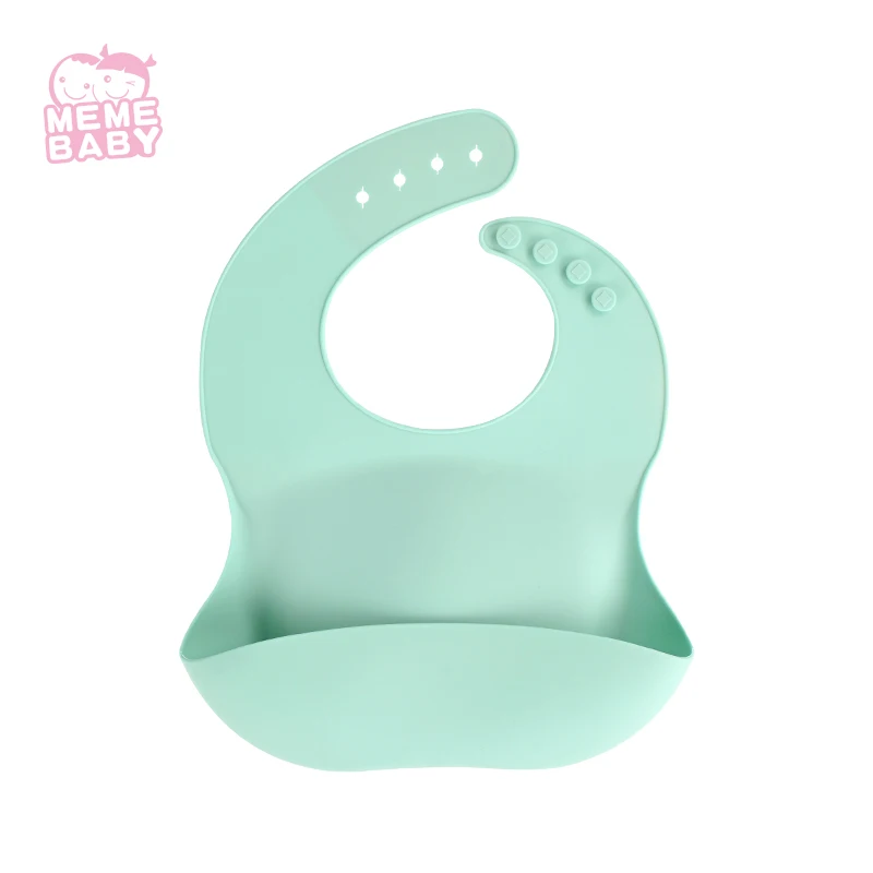 

Custom waterproof high quality silicone baby bib easy clean print logo bibs, Customized color