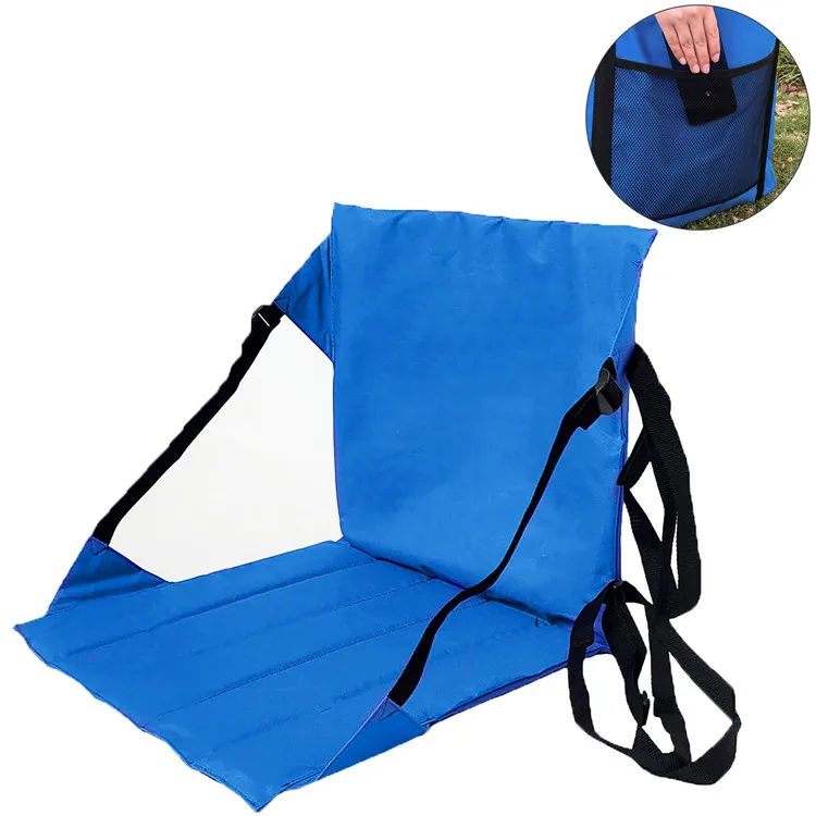 Comfortable Handle Folding Stadium Seat Cushion For Outdoor Sports
