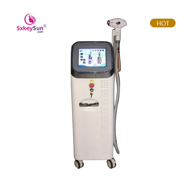 

Channelless vertical non-invasive painless diode facial legs permanent hair remover laser diode 808 hair removal machine