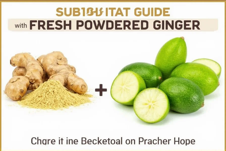 Powdered Ginger to Fresh Conversion: Exact Substitution Guide