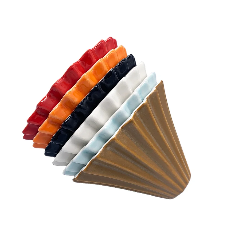 

Origami V60 ceramic Filter Cup Coffee Dripper Fliters, Black color, white color, red