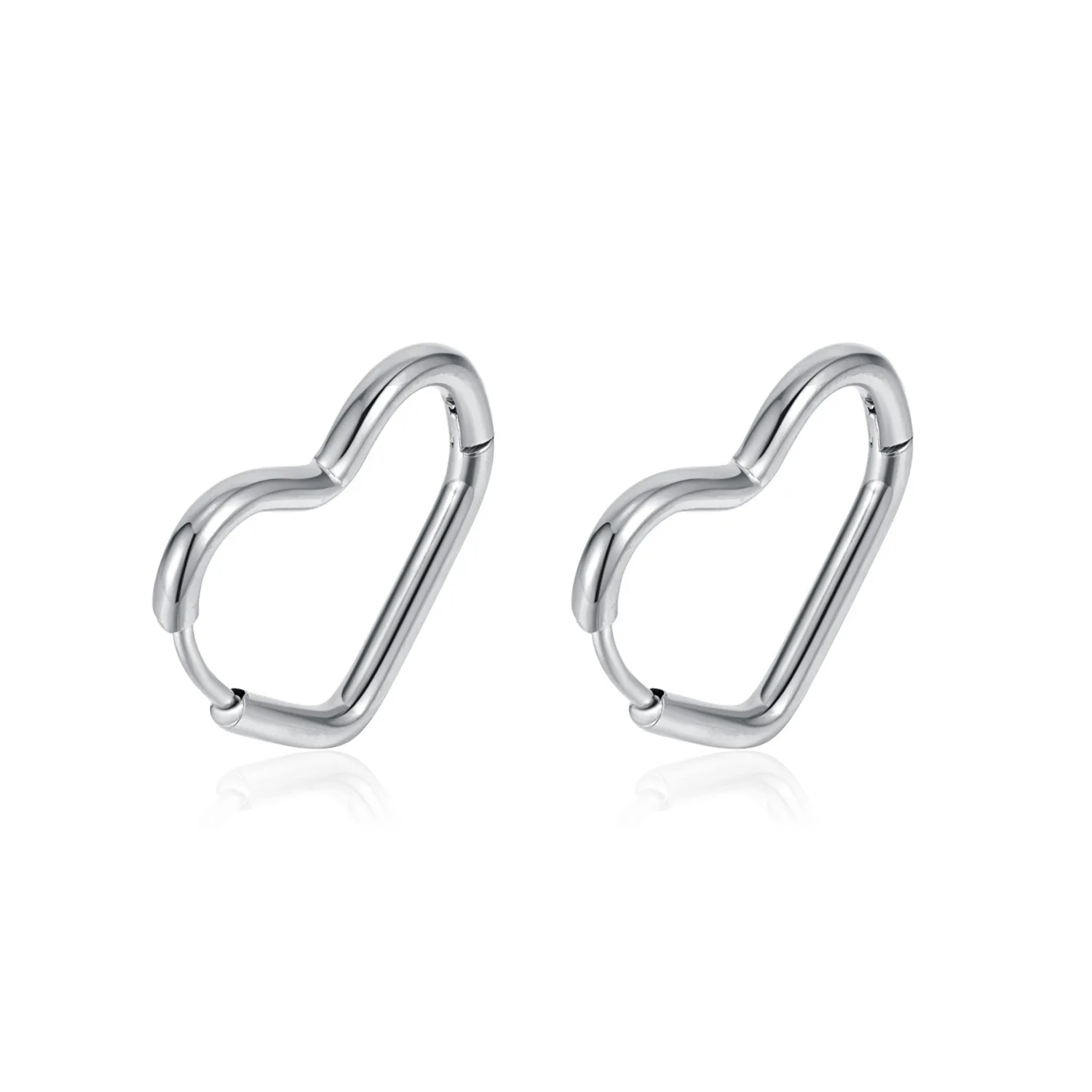 

Fashion love titanium steel earrings simple stainless steel new products everything matching ear studs female