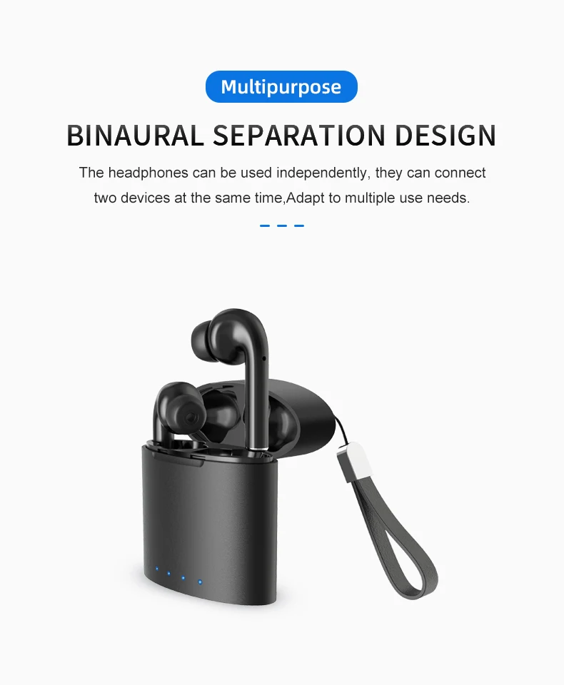 Touch control noise cancelling good bass wireless bluetooth headset with mic