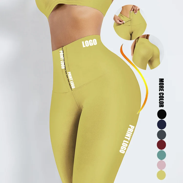 

Logo Service Fitness Leggings Waist Trimmer Compression Push Up Leggings Waist Trainer