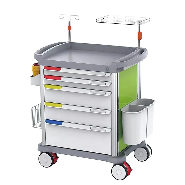 
Italy new design hospital medical emergency crash anaesthesia trolley cart price  (60834218781)