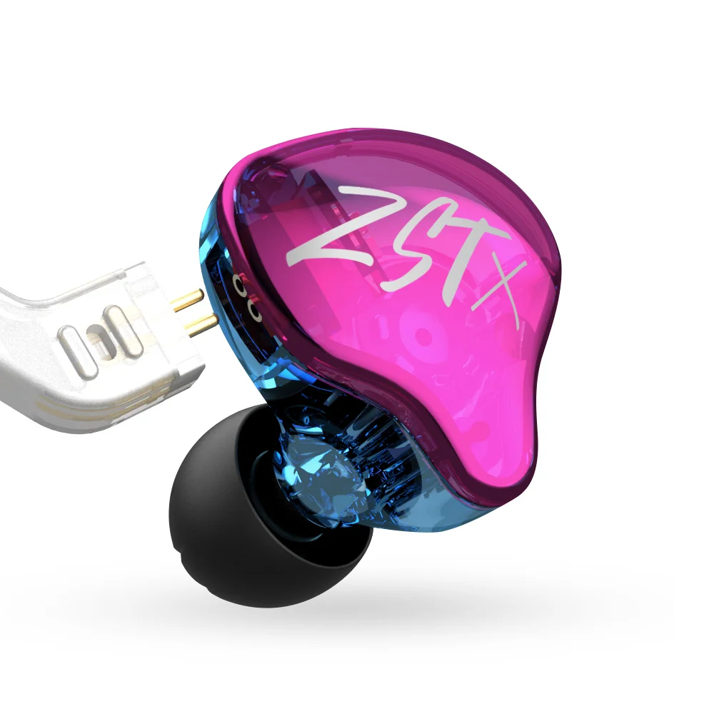 

Original Private New KZ ZST X 1BA 1DD Hybrid HIFI In Ear Earphones Bass Earbud Sport Noise Cancelling Headset KZ ZST ZSN Pro