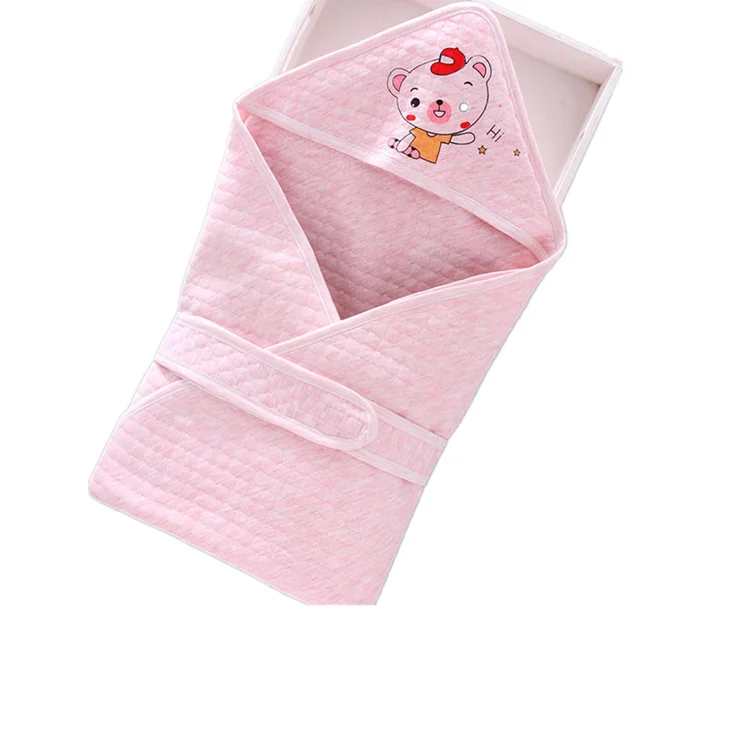 
Amazon Hot Sell Envelope Hooded For Newborns Polyester Warm Blanket 