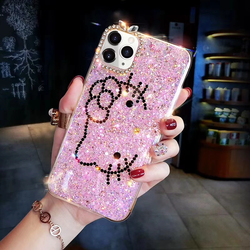 

Mosaic Sequin Girl lady women phone case for iPhone 12 Pro Max XR XS case, Colors optional