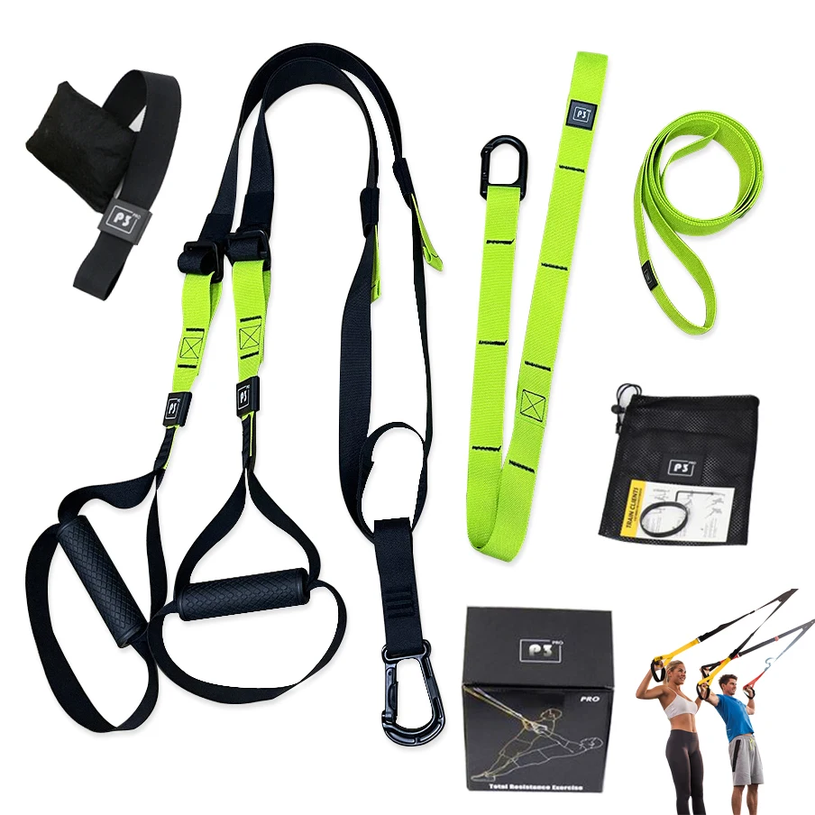 

Home Bodyweight Resistance Training Kit Suspension Trainer Fitness Straps for Full-Body Workout
