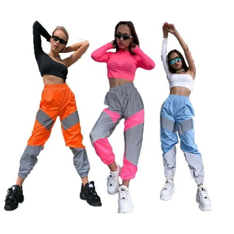

New Arrival Winter Fashion Sportswear Splicing Reflective Women Clothing Clothes