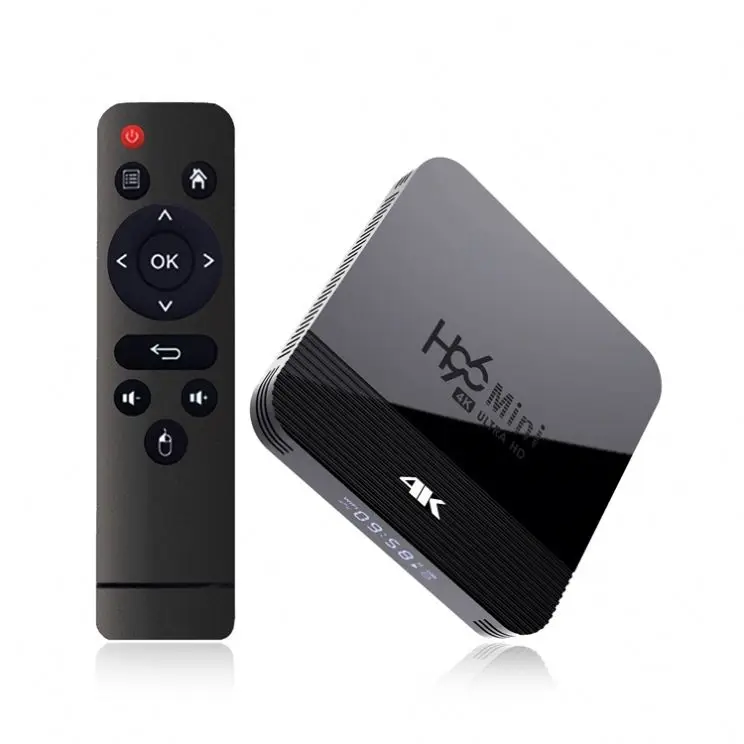 Asher Newest Product H96 Mini H8 Rockchip Rk3328a Quad Core 1Gb Ddr3 16Gb Emmc 5G Wifi 4K Resolution Android Tv Box