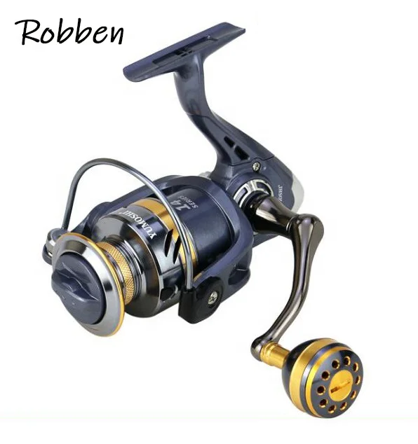 

Robben Fishing KS2000-7000 High Quality Spinning Reel 8KG Max Drag 5.2:1 Gear Ratio Spool Saltwater Reel Fishing, Black