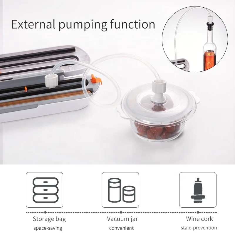 
Hot Sale Automatic Strong Power Household Food Vacuum Sealer 