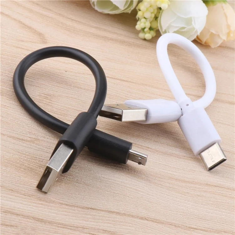 

30CM 50CM 2A Micro USB Cable White Black Type-c Charging 8Pin Charger Cable Cord for Android Phone for iPhone Short USB Cable