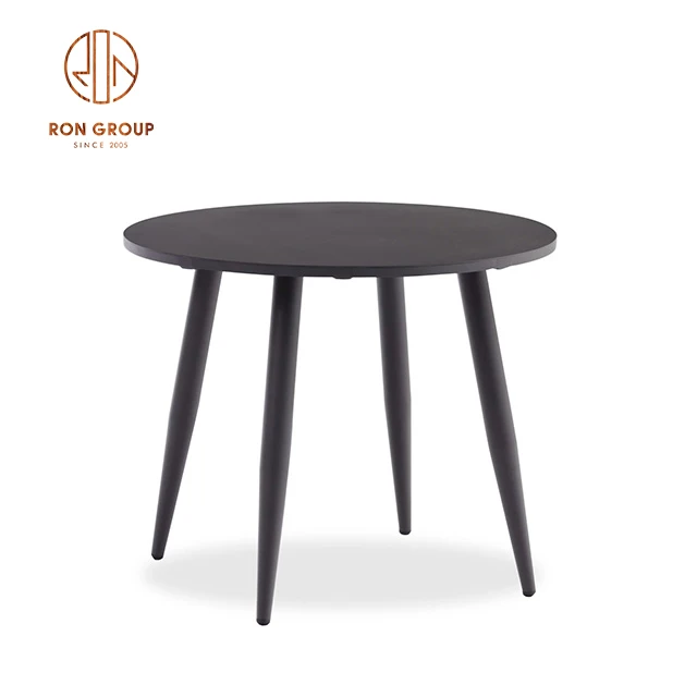 Aluminium round dining tables for outdoor