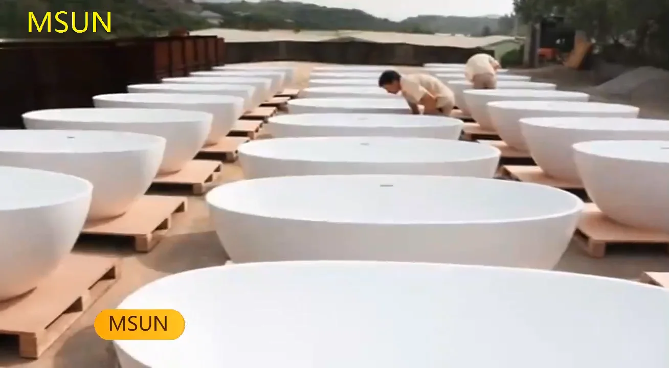 Msun Luxury Bathroom Acrylic Freestanding Solid Surface Bathtub Buy Luxury Bathroom Bathtub