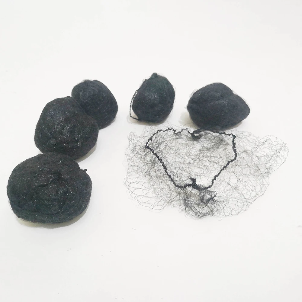 

Leeons Invisible Wig Packaging Nets Nylon Wig Net Mesh Cap Hairnets For Packing Wigs, Black etc.