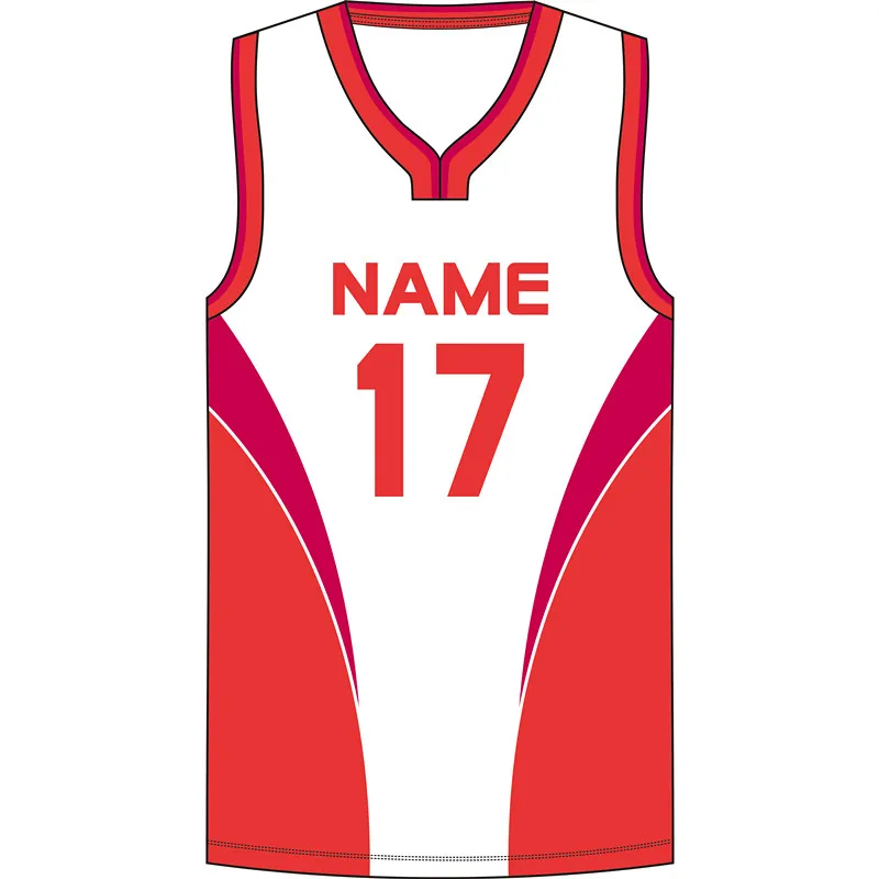 

fully customized special collar sports sublimation jersey basketball singlets