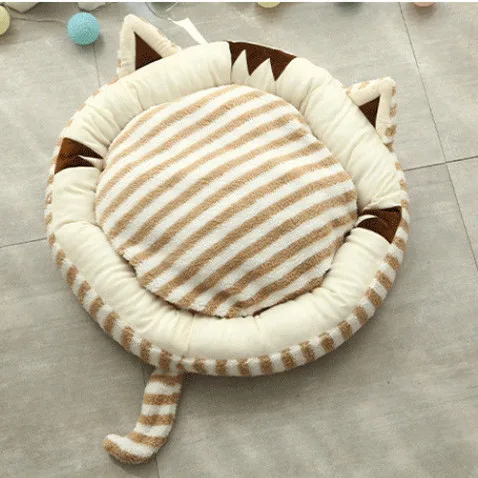 

Cat Face Custom Keep Warm And Comfortable Pet Bed Cat And Dog Nest Deep Sleep Nest For Puppy Chihuahua Soft Dog House Plush Mats, Picture showed