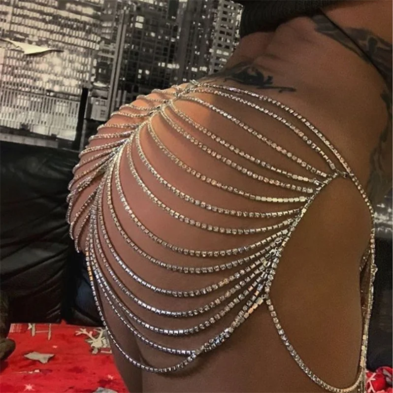 

Multilayer Body Jewelry Sexy Shorts Belly Chain For Women Pants Rhinestone Summer Bikini Dance Waist Wearing Wholesale