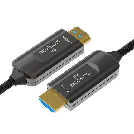 

Moshou HDMI-compatible 2.1 Cable 8K @60Hz 4K@120Hz 48Gbps Fiber Optic Ultra High Speed HDR eARC for RTX 3070/3080/RTX3090/PS5